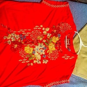 Johnny Was Tshirt style size XXL